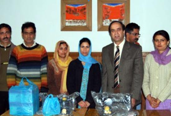 JK Bank donates sewing machines to physically challenged