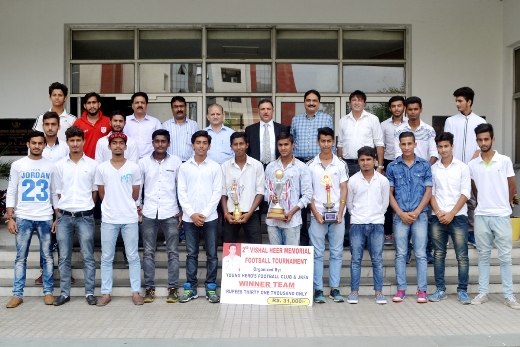 JK Bank football academy team felicitated