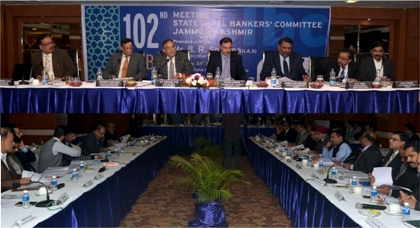 102nd meeting of JKSLBC. J&K Bank contributes 61 pc of  total cred…