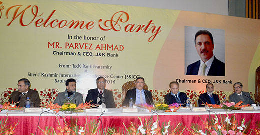 J&K Bank fraternity organises welcome party for Chairman.