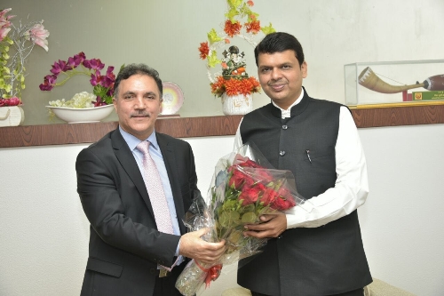 J&K Bank Chairman  meets Maharashtra chief minister. Pursuing  con…