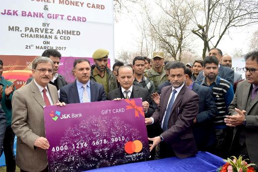 JK Bank chairman launches prepaid & pocket money cards JK Bank chairman launches prepaid & pocket money cards