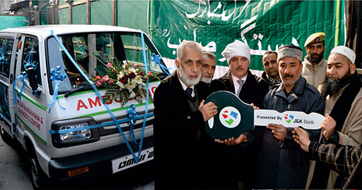 J&K Bank donates ambulance under its CSR program