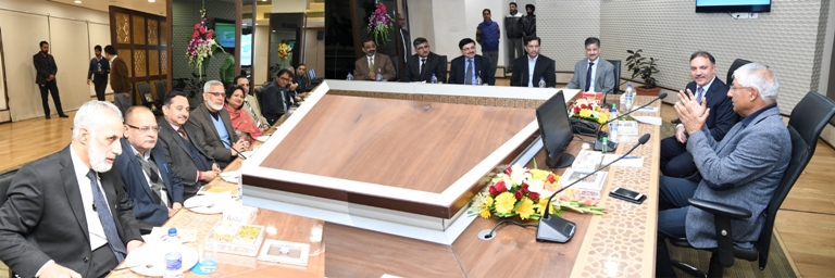 Parvez Ahmed launches the JK Bank's stakeholders Connect Series