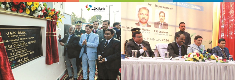 Lt. Governor G C Murmu inaugurates J&K Bank Cluster  Office, Indus…