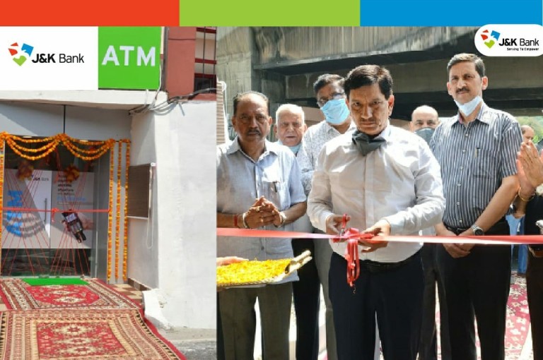 J&K Bank CMD inaugurates ATM at Moyhal Sabha in Jammu J&K Bank CMD inaugurates ATM at Moyhal Sabha in Jammu