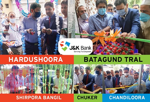 J&K Bank opens 2 Business Units, 3 Easy Banking Units in Kashmir J&K Bank opens 2 Business Units, 3 Easy Banking Units in Kashmir