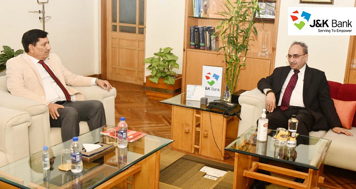 SBI Chairman visits J&K Bank, interacts with the CMD SBI Chairman visits J&K Bank, interacts with the CMD