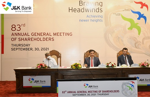 J&K Bank hosts 83rd Annual General Meeting J&K Bank hosts 83rd Annual General Meeting