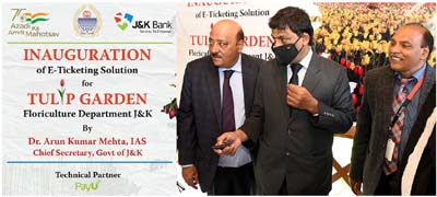 Chief Secretary Dr A K Mehta launches J&K Bank's e-ticketing… Chief Secretary Dr A K Mehta launches J&K Bank's e-ticketing…