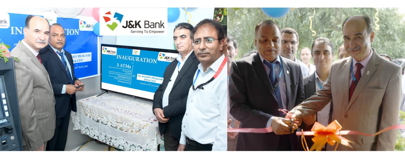 J&K Bank commissions 3 ATMs in Srinagar J&K Bank commissions 3 ATMs in Srinagar