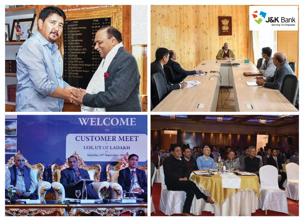 J&K Bank MD & CEO meets CEC LAHDC Leh, top officials of Ladak… J&K Bank MD & CEO meets CEC LAHDC Leh, top officials of Ladak…