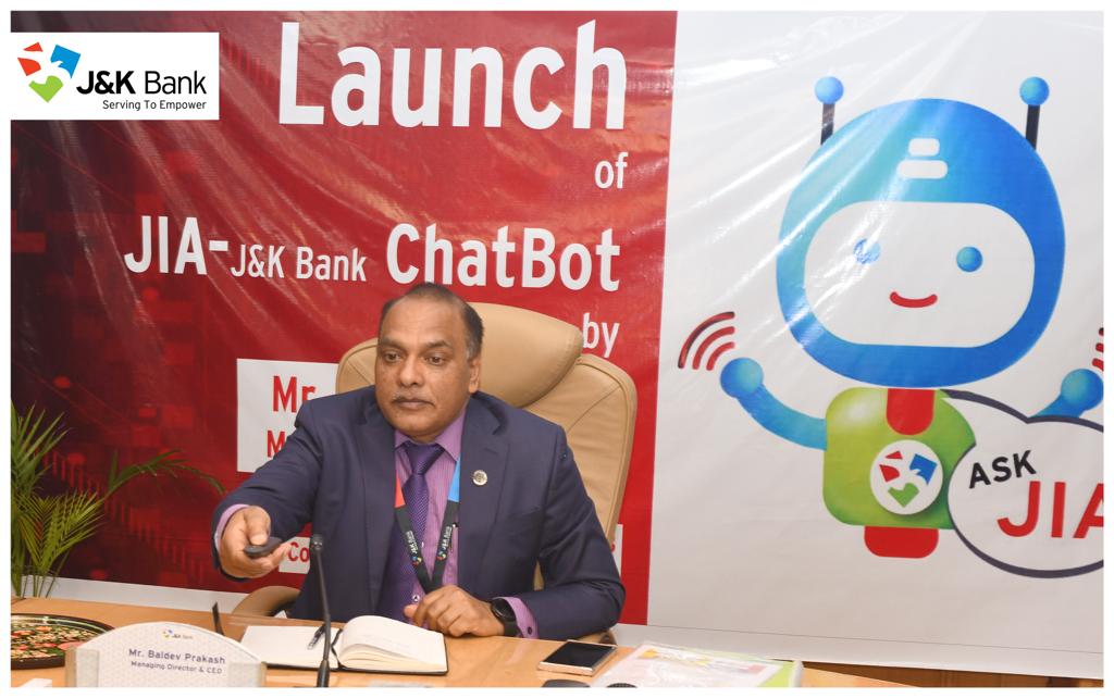 J&K Bank launches JIA - its AI-enabled Chatbot A significant step… J&K Bank launches JIA - its AI-enabled Chatbot A significant step…