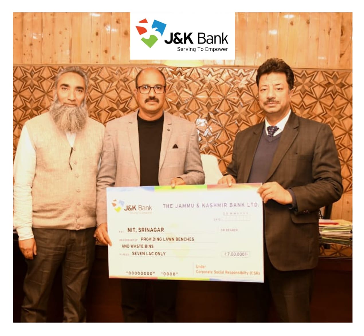 J&K Bank collaborates with NIT Srinagar for its Green Campus Initi… J&K Bank collaborates with NIT Srinagar for its Green Campus Initi…