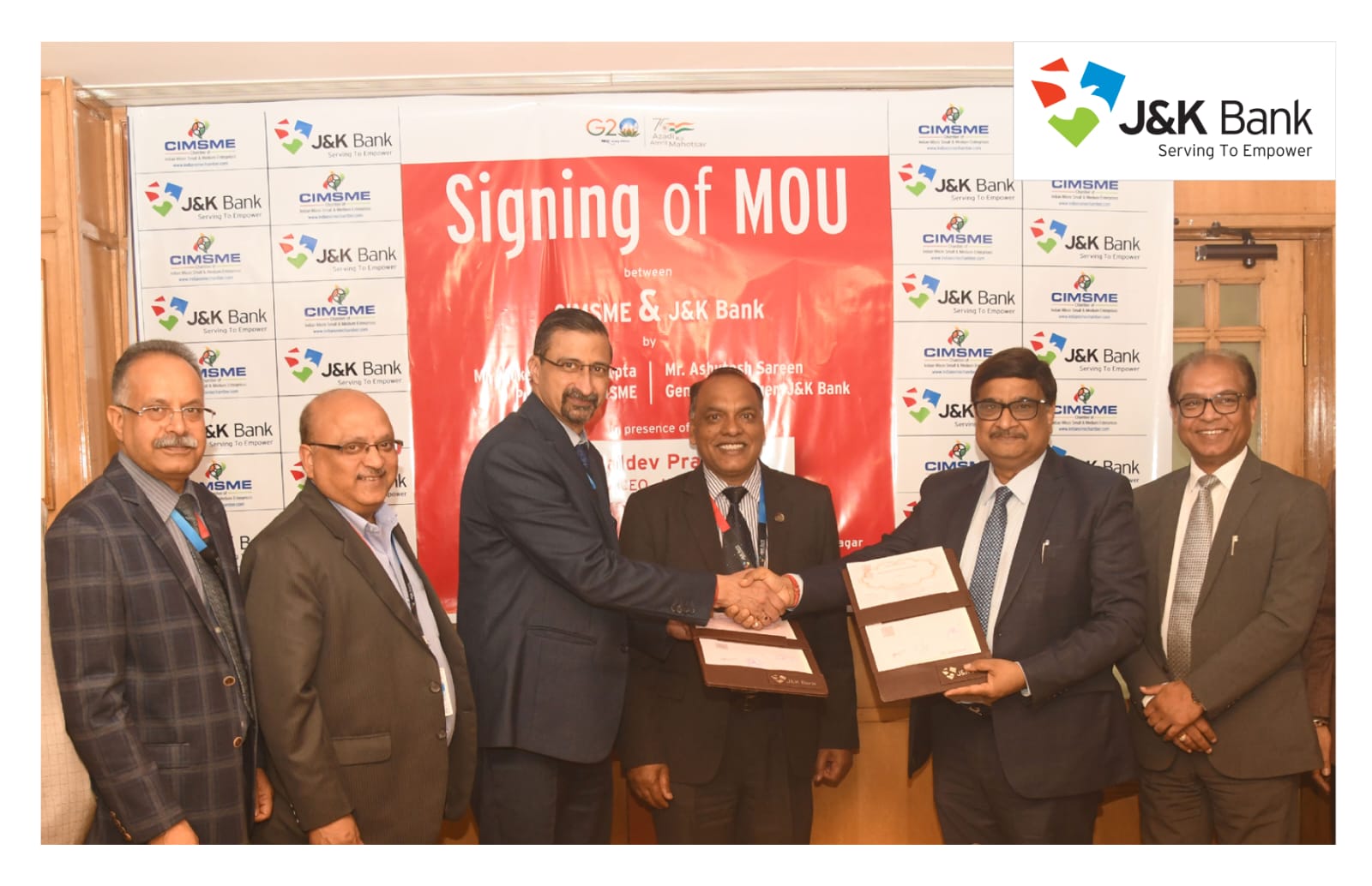 To accelerate MSME growth, J&K Bank signs MoU with CIMSME We have… To accelerate MSME growth, J&K Bank signs MoU with CIMSME We have…
