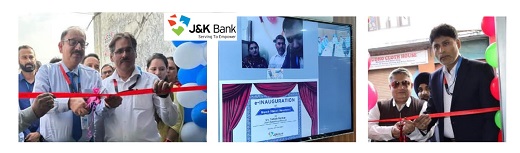 J&K Bank commissions one Branch and three CRMs in Jammu J&K Bank commissions one Branch and three CRMs in Jammu