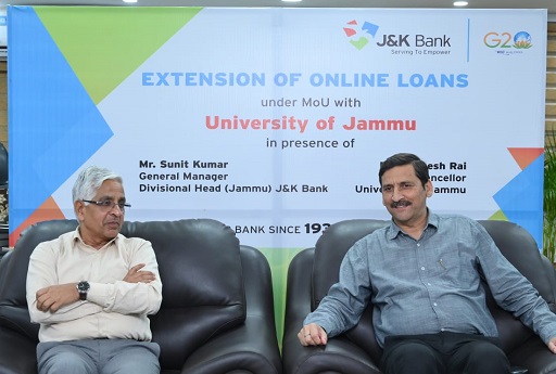 J&K Bank extends instant digital loan facility to Jammu University… J&K Bank extends instant digital loan facility to Jammu University…