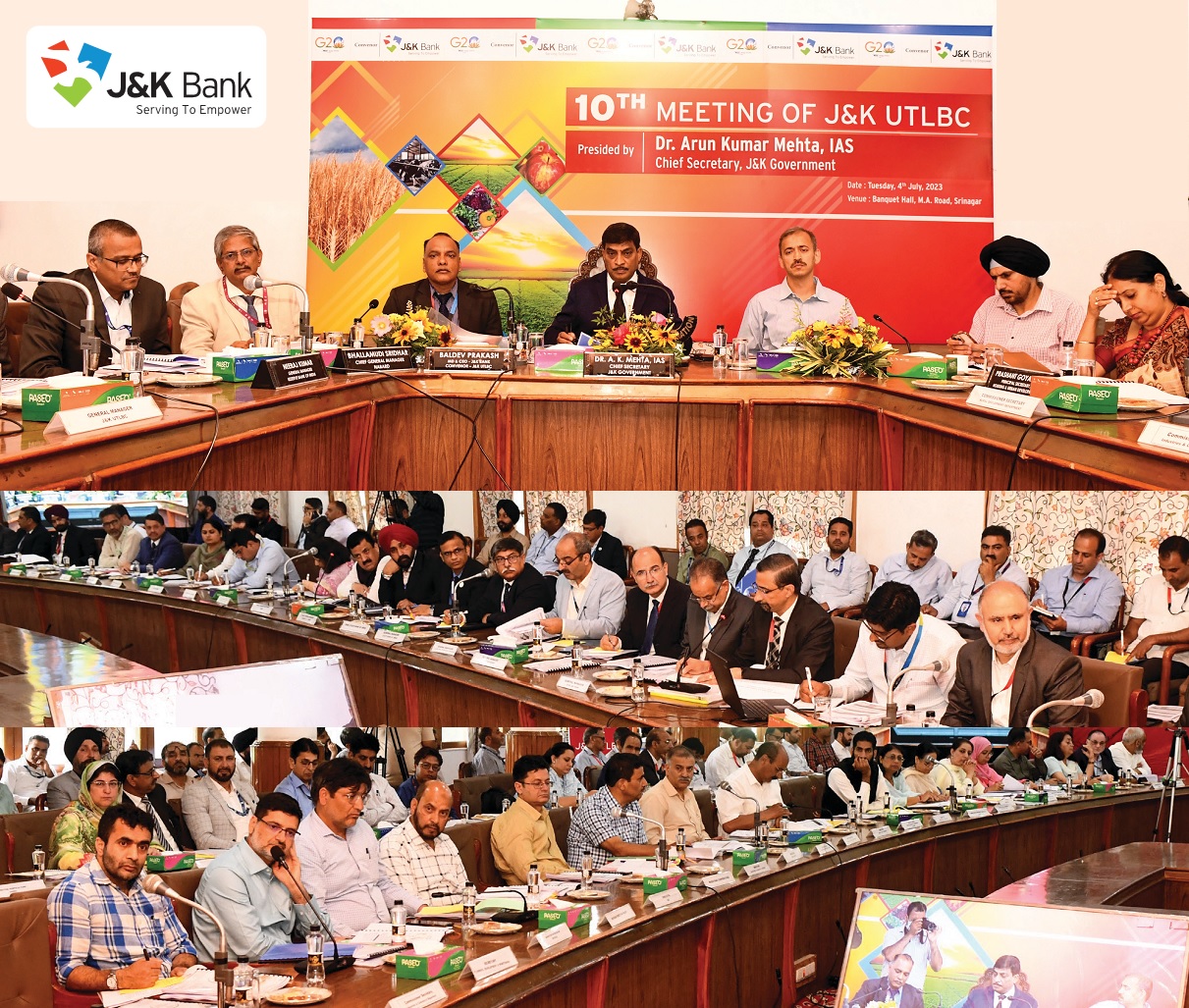 Chief Secretary chairs 10th UT-Level Bankers' Committee meeting L… Chief Secretary chairs 10th UT-Level Bankers' Committee meeting L…