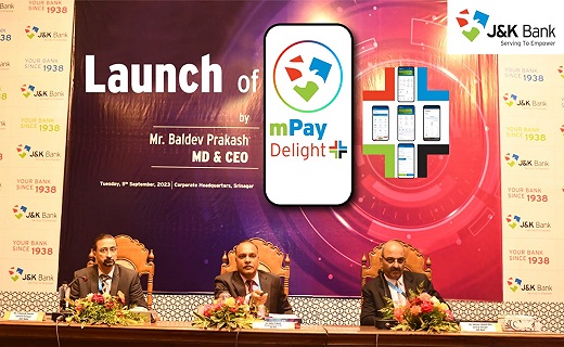 J&K Bank launches Mpay Delight + J&K Bank launches Mpay Delight +
