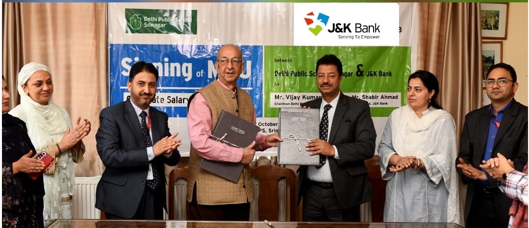 J&K Bank inks MoU with DPS Srinagar