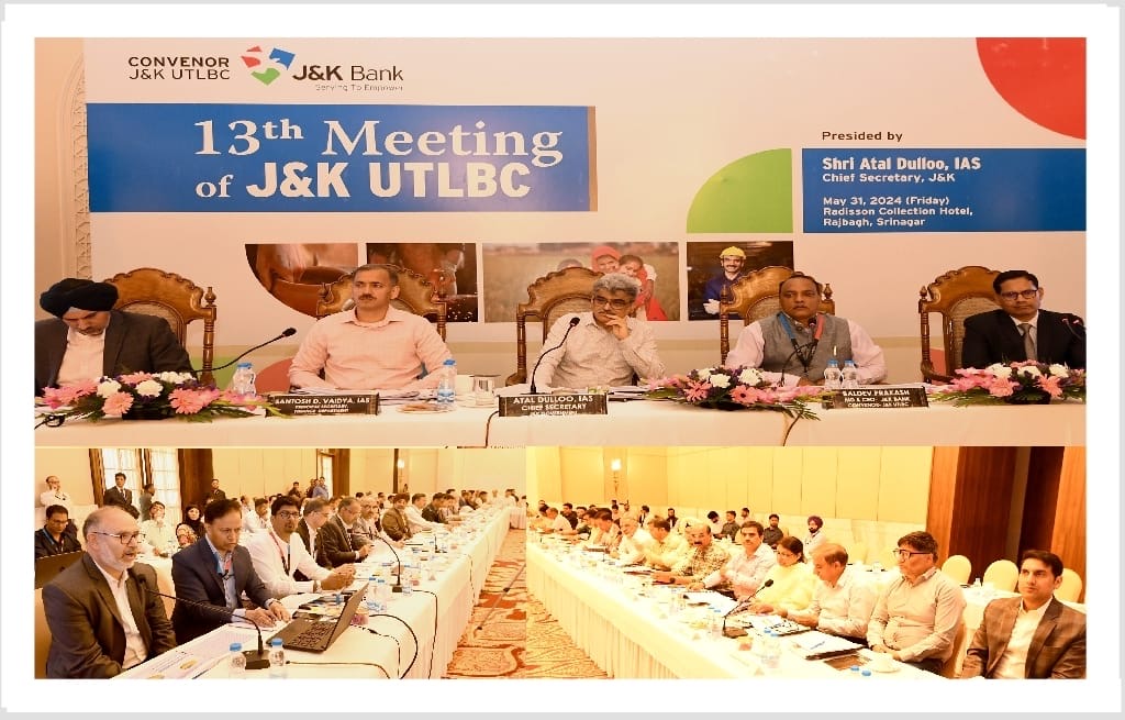 Chief Secretary chairs 13th UT-Level Bankers' Committee meeting Chief Secretary chairs 13th UT-Level Bankers' Committee meeting