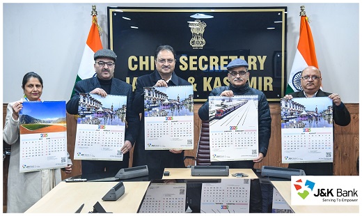 CS Atal Dulloo unveils J&K Bank Calendar - 2025 It is a symbol o… CS Atal Dulloo unveils J&K Bank Calendar - 2025 It is a symbol o…