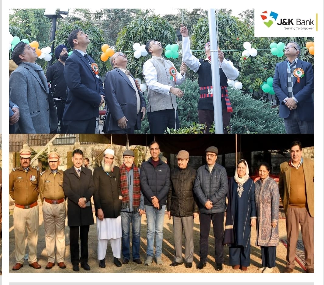 J&K Bank celebrates 76th Republic Day with patriotic fervour, MD…