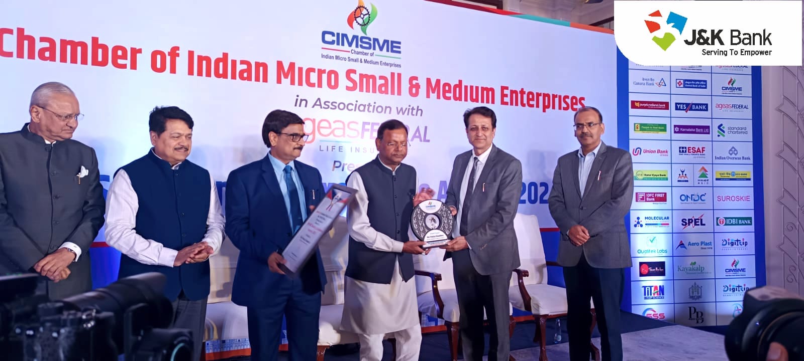 J&K Bank shines at MSME Banking Excellence Awards