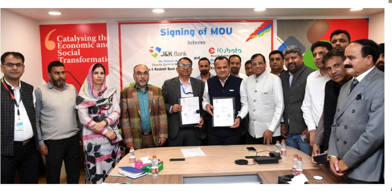 J&K Bank ties-up with Escorts Kubota Ltd to boost agricultural fin… J&K Bank ties-up with Escorts Kubota Ltd to boost agricultural fin…