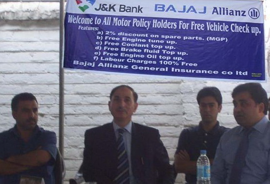 Bajaj Allianz General Insurance and  J & K Bank organize free serv…