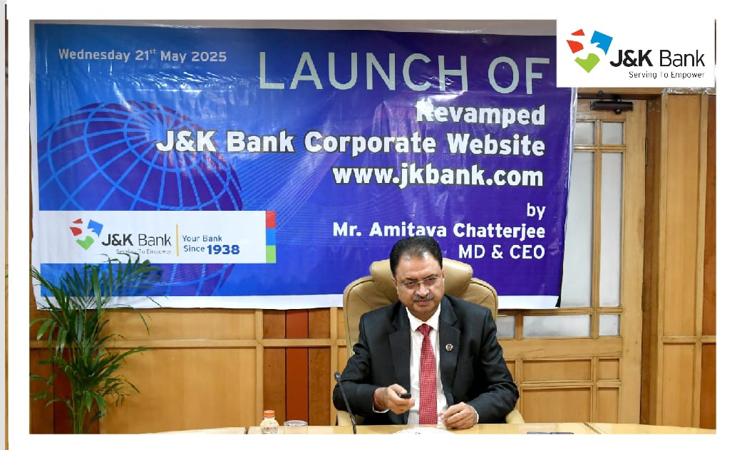 MD & CEO inaugurates J&K Bank’s revamped corporate website - W… MD & CEO inaugurates J&K Bank’s revamped corporate website - W…