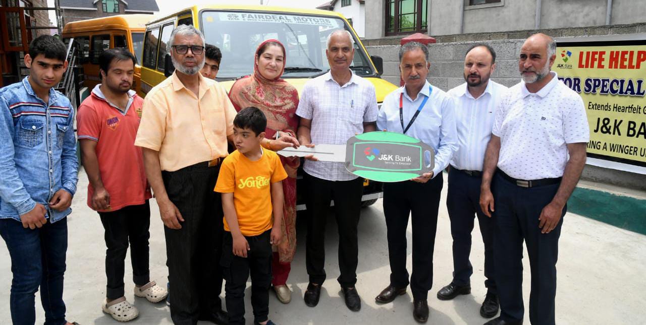 Under CSR, J&K Bank provides a vehicle and physiotherapy equipmen…