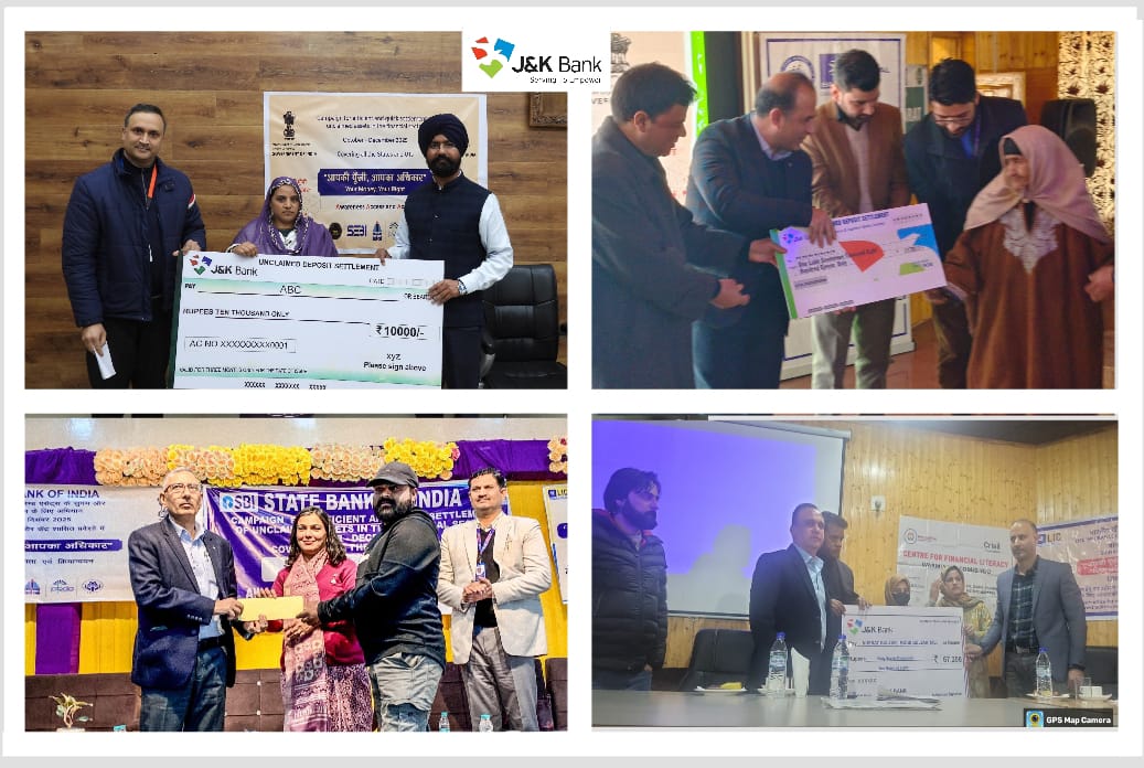 J&K UTLBC conducts Mega Facilitation Camps in Kathua, Kulgam, Kupwara and Doda to help public reclaim unclaimed financial assets