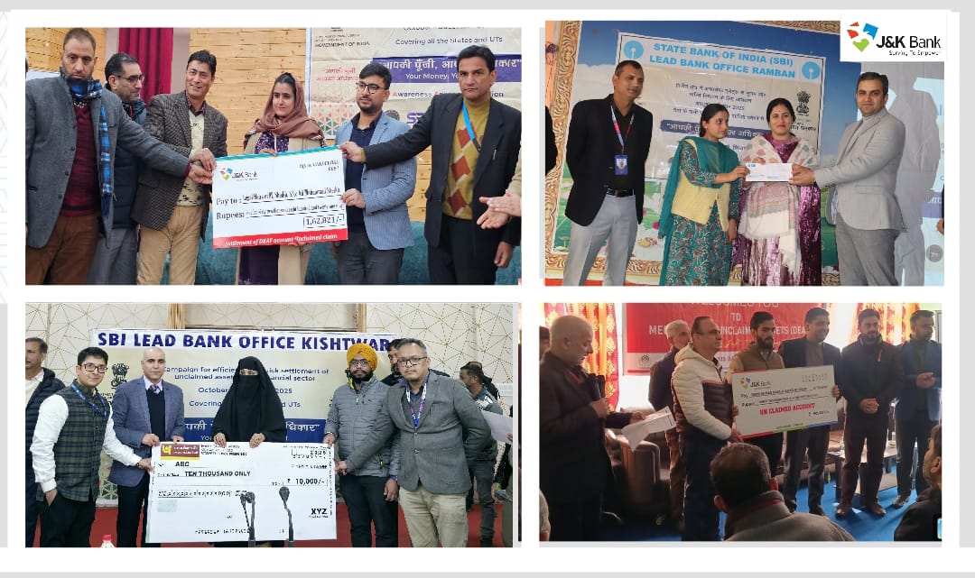 J&K UTLBC holds Mega Facilitation Camps across Ramban, Kishtwar, Ganderbal and Shopian  Hundreds sensitized and assisted in tracing and claiming their unclaimed financial assets