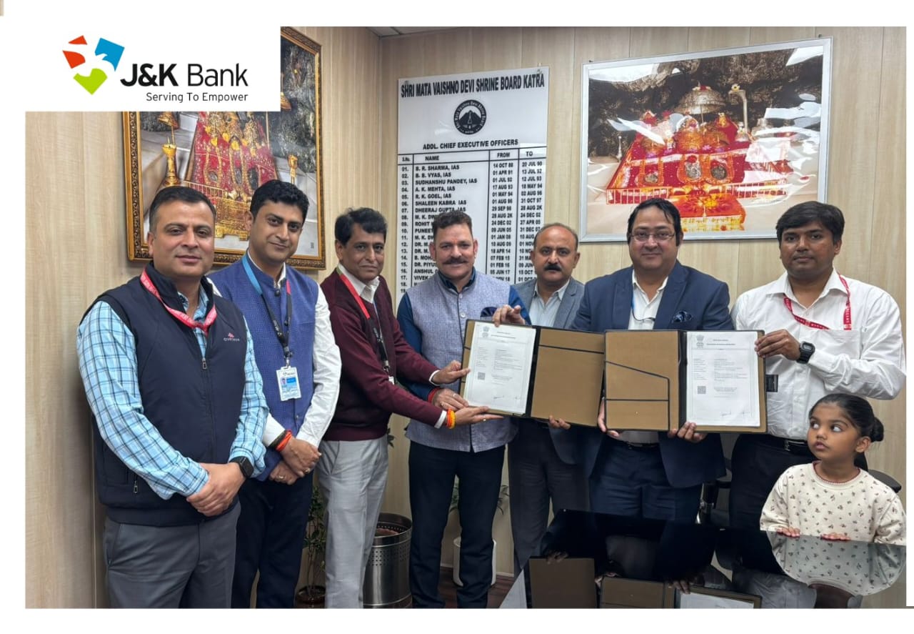 J&K Bank strengthens relationship with Shri Mata Vaishno Devi Shri…