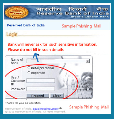 Phishing through Emails